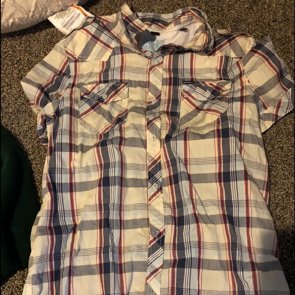David buffalo short sleeve button up